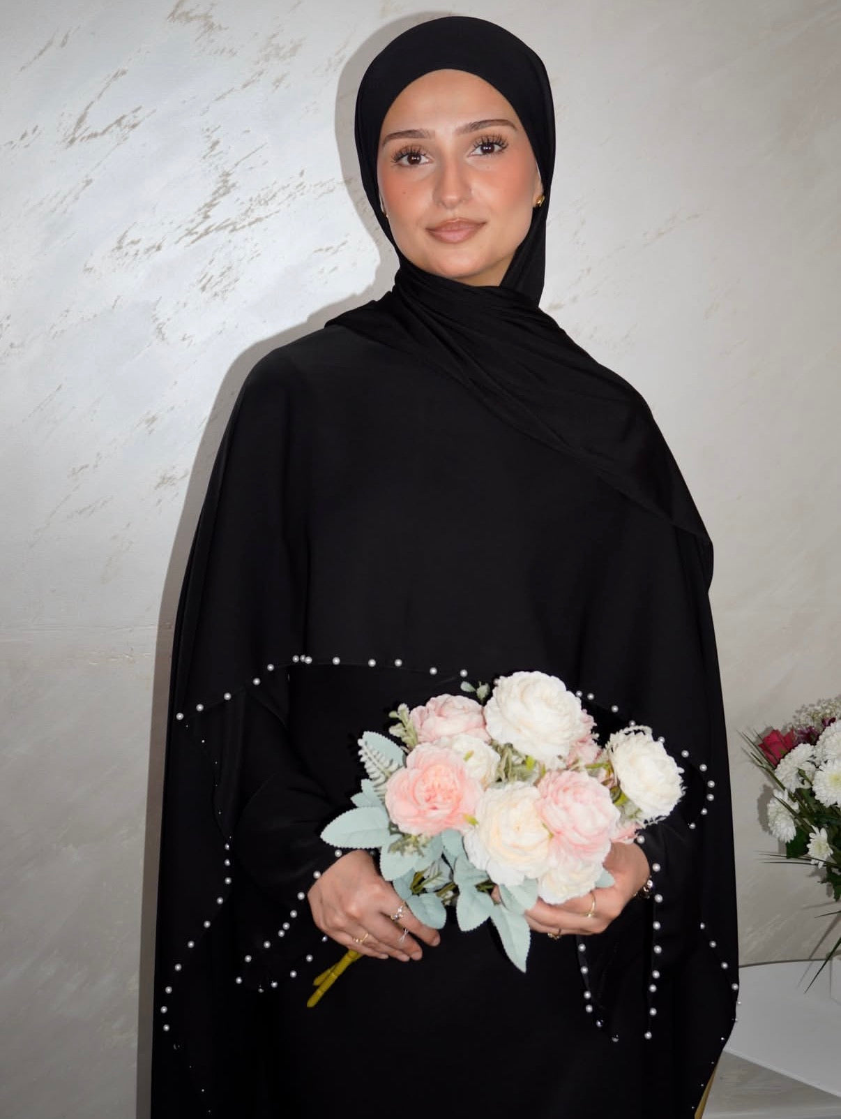 Perlenkleid Aaliyah - schwarz