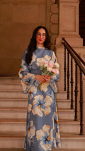 Floral Dress - Light Blue