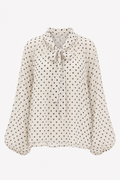 Polkadot Blouse - white