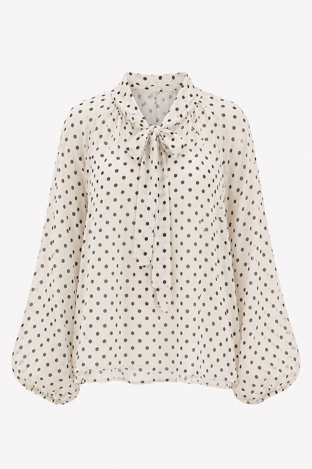Polkadot Blouse - white