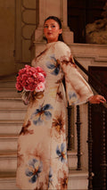 Floral Dress - Beige Bloom