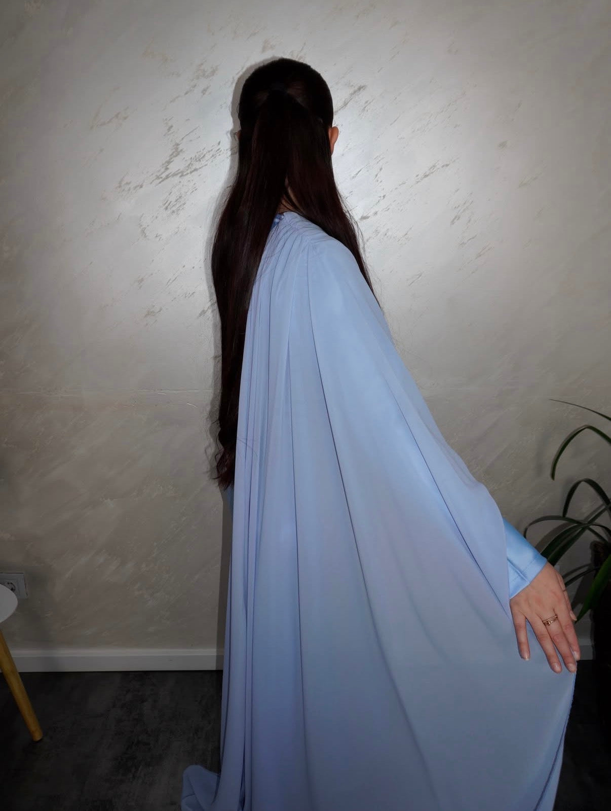 Satinkleid Liyana - hellblau