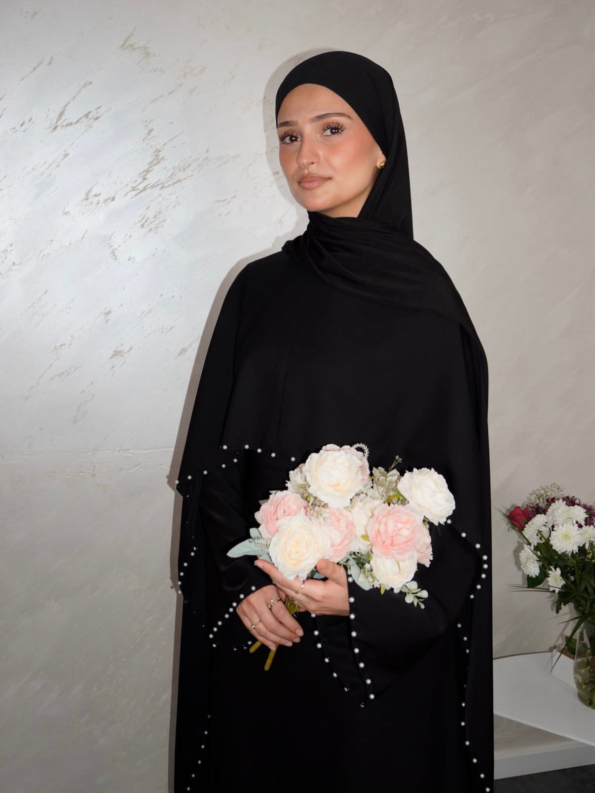 Perlenkleid Aaliyah - schwarz