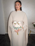 Perlenkleid Aaliyah - beige