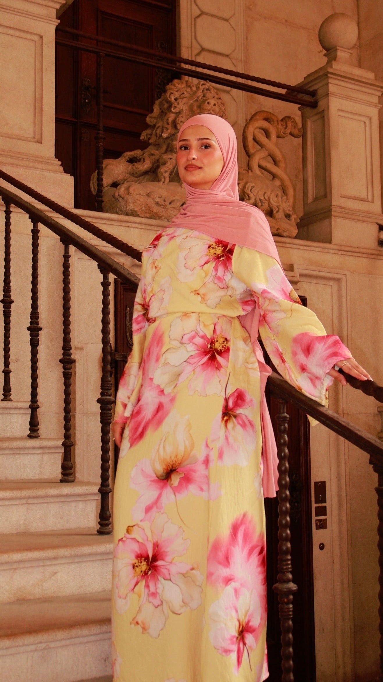 Floral Dress - Soft Yellow