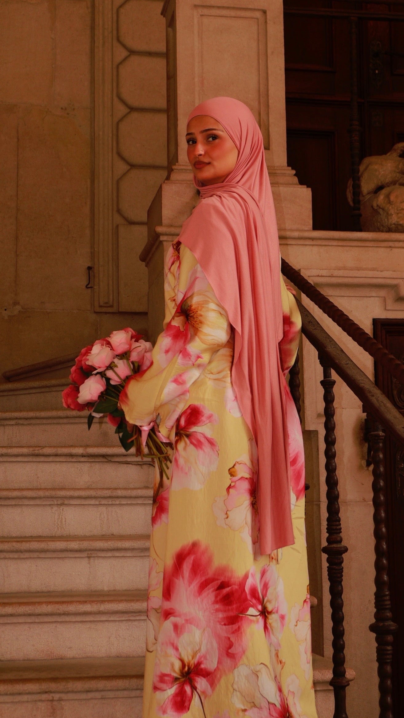 Floral Dress - Soft Yellow