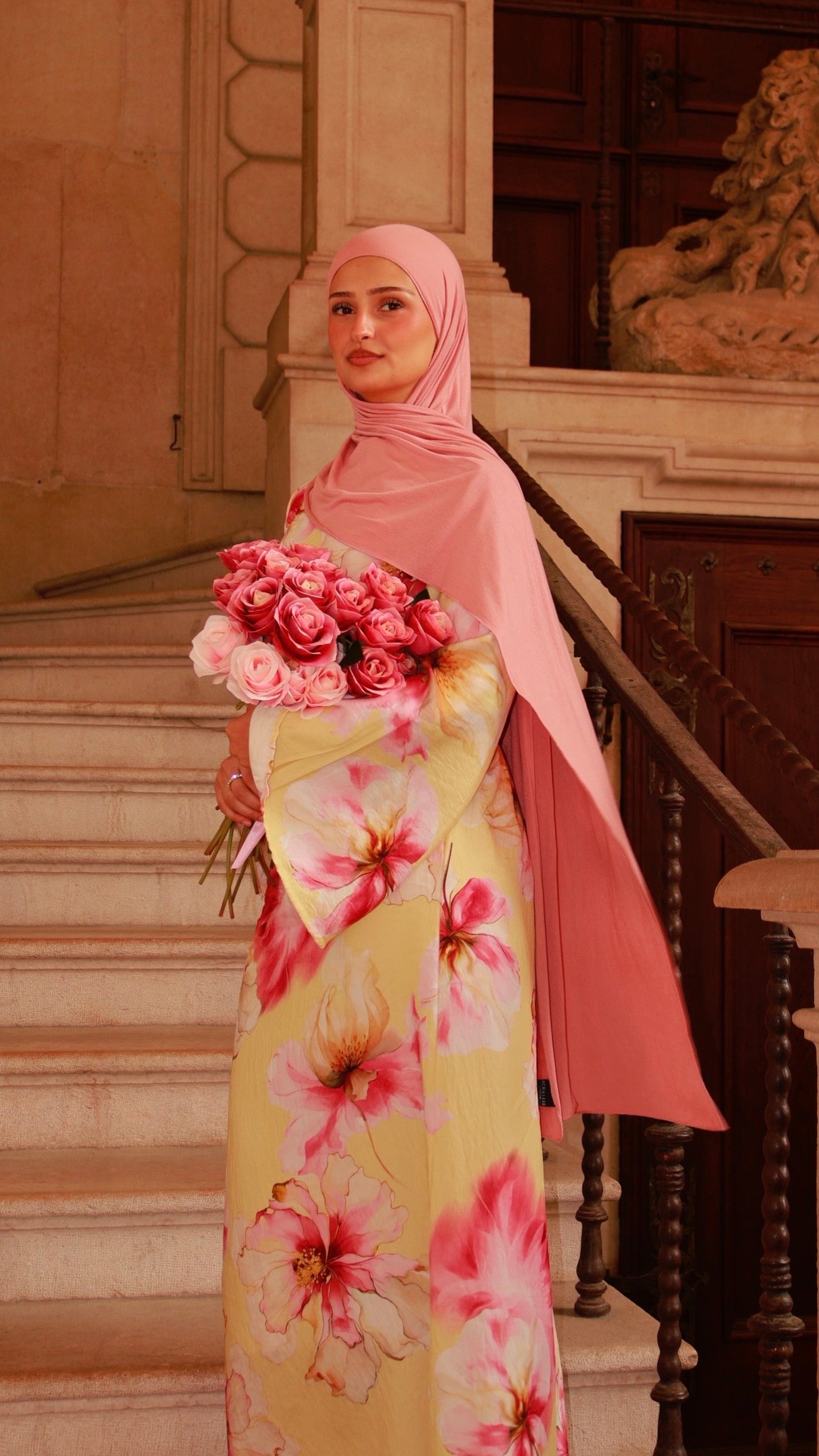 Floral Dress - Soft Yellow