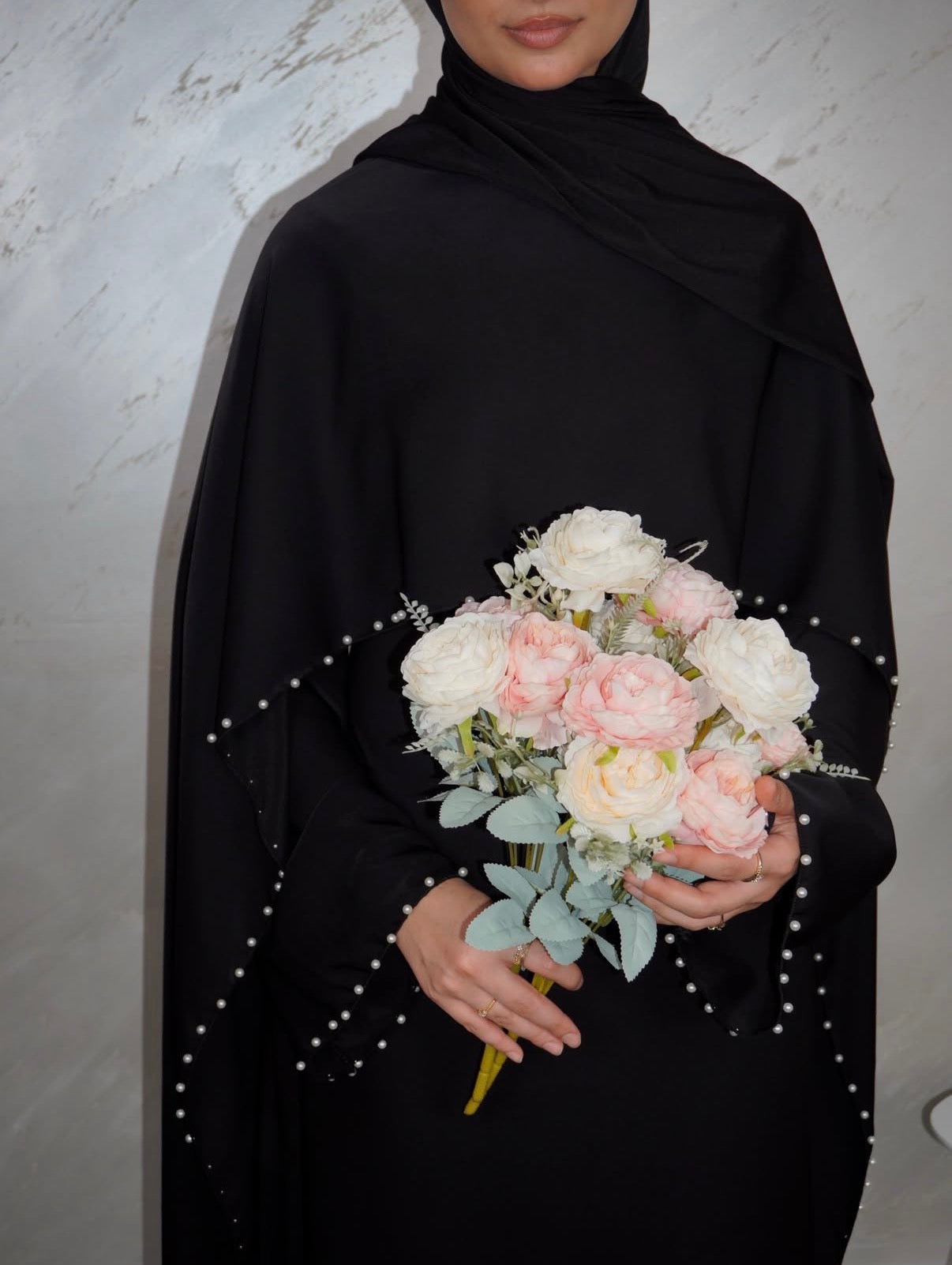 Perlenkleid Aaliyah - schwarz