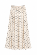 Polkadot skirt - white