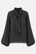 Polkadot Blouse - black