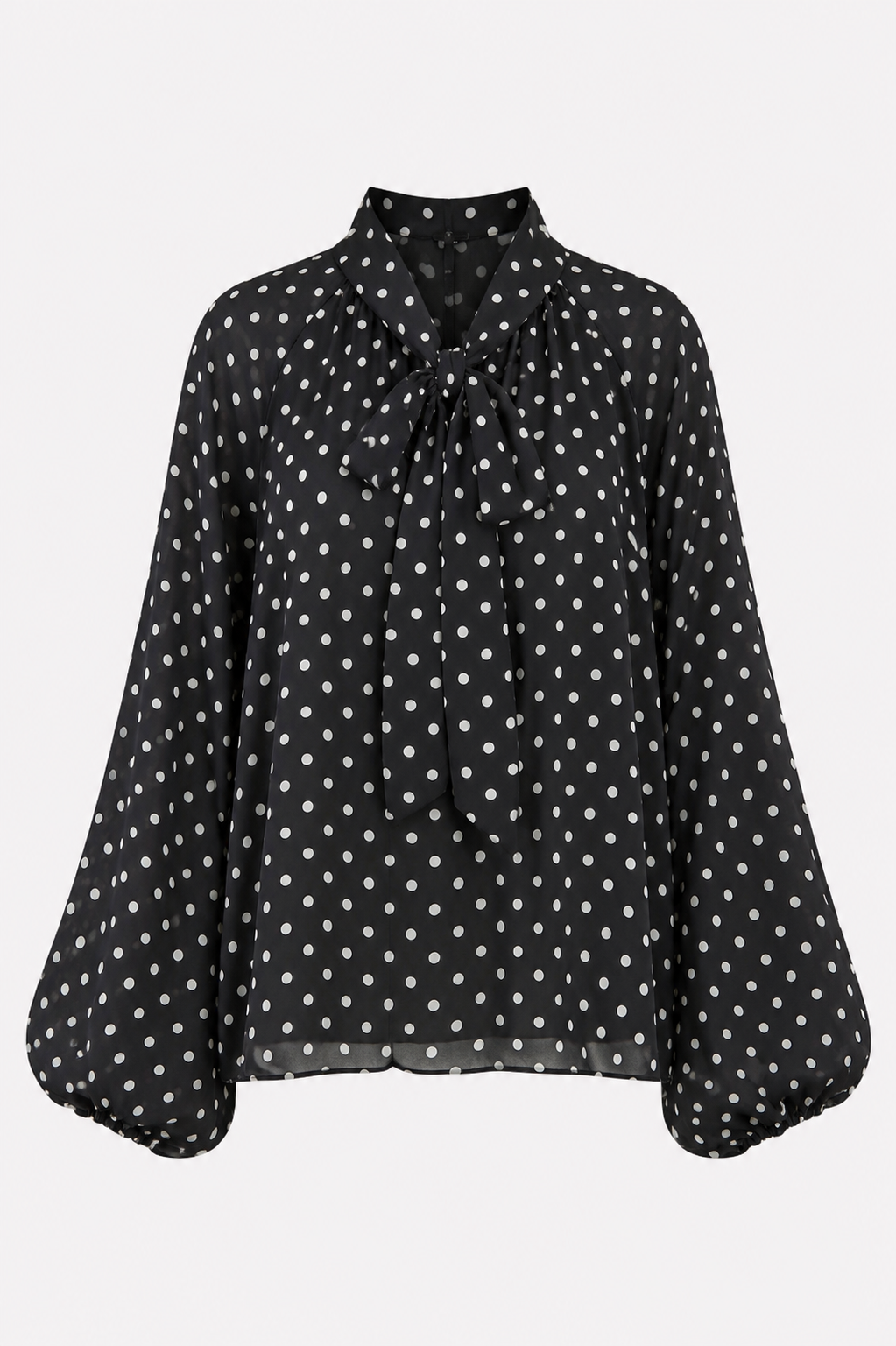 Polkadot Blouse - black