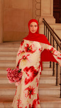 Floral Dress - Red Bloom